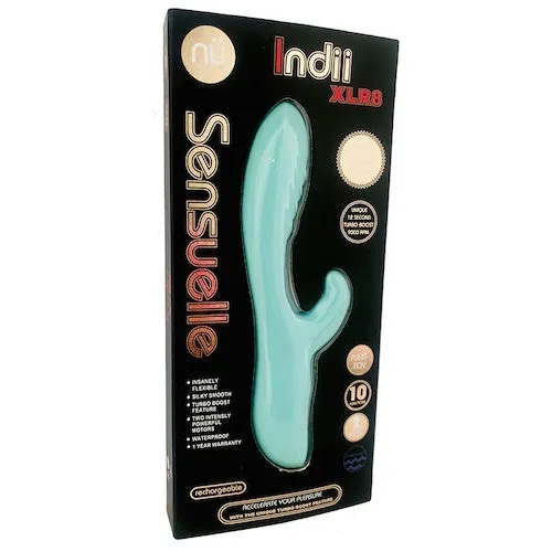 Nu Sensuelle Vibrators n Sensuelle Indii XLR8 Electric Blue