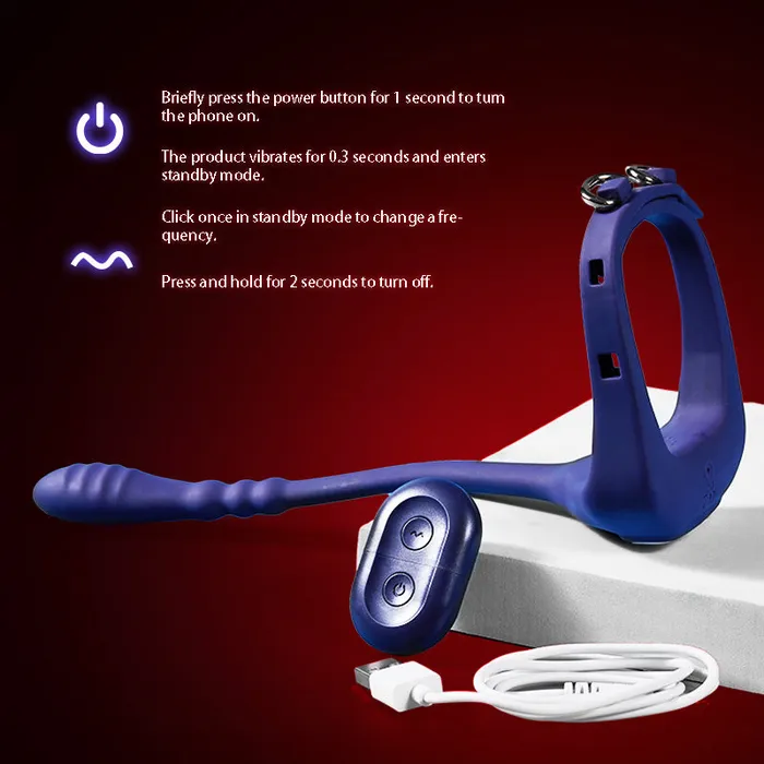 Wegasm Male Sex Toys Lord Of The Rings 10 Vibrating Penis Ring Anal Toy