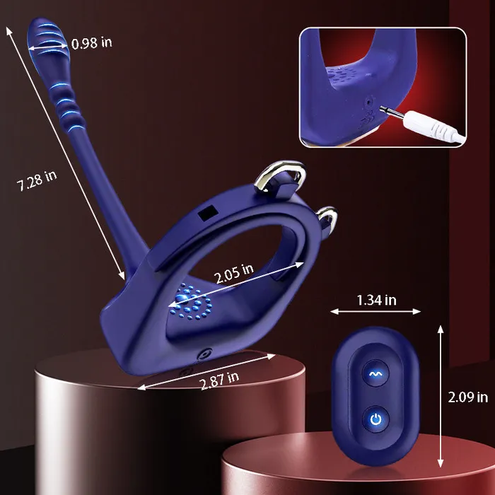Wegasm Male Sex Toys Lord Of The Rings 10 Vibrating Penis Ring Anal Toy