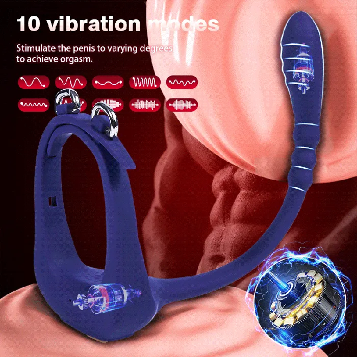Wegasm Male Sex Toys Lord Of The Rings 10 Vibrating Penis Ring Anal Toy