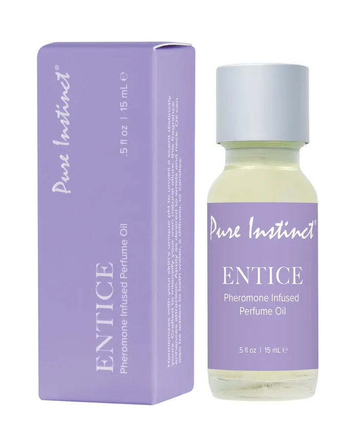Classic Brands Pure Instinct Pheromone Perfume Oil Entice 15 ml Dropper Glass Dildos