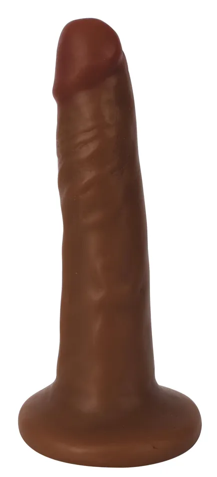 Curve Toys Dildos Thinz Slim Dong Black Brown Flesh small Curve Toys Dildos Thinz Slim Dong Black Brown Flesh small