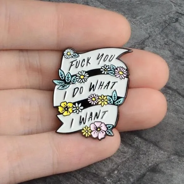 Vibrators House of Dasein Pins Feminist Empowerment Brooch Kawaii Pin Zinc Alloy Secure Back