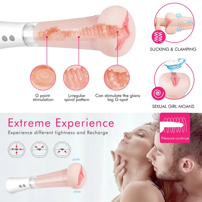 Male Sex Toys JazzToy Automatical Sucking Clamping Masturbator