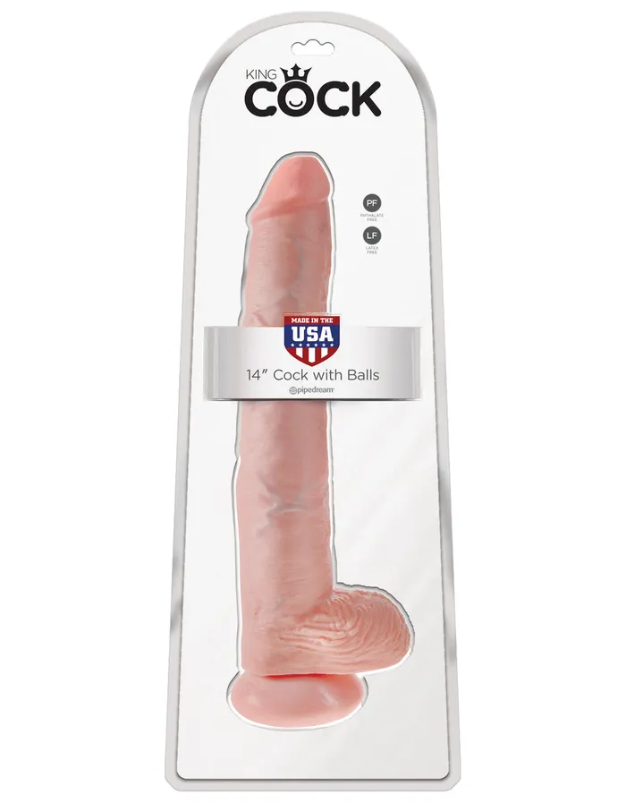 14 King Cock With Balls Pipedream Female Sex Toys