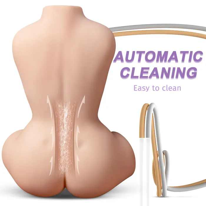 Amwama Male Sex Toys 19LB Lifelike Sex Doll Male Masturbator with 5 Suction Vibration Modes Realistic Male Sex Toys for Men Pleasure