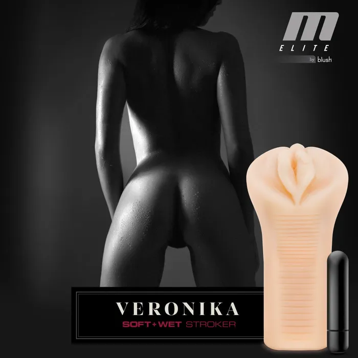 Blush Male Sex Toys M Elite Soft and Wet Veronika Masturbator Beige
