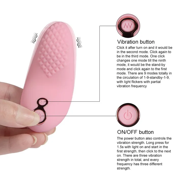 HEXHER Female Sex Toys Multifunctional Gspot Vibrating Stimulator 9 Modes
