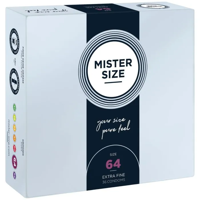 Mister Size Pure Feel Condoms 64mm Mister Size Male Sex Toys