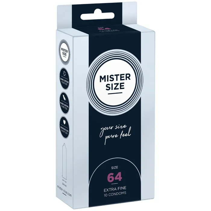 Mister Size Pure Feel Condoms 64mm Mister Size Male Sex Toys
