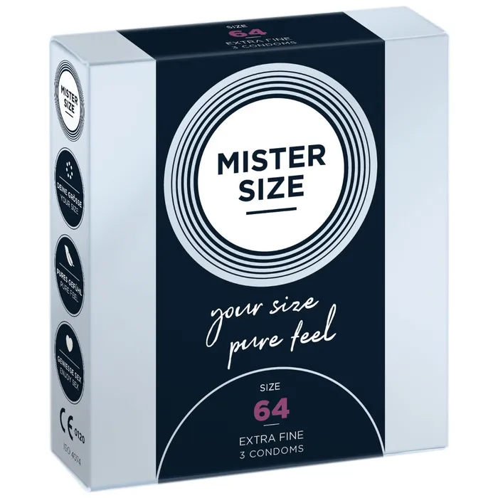 Mister Size Pure Feel Condoms 64mm Mister Size Male Sex Toys