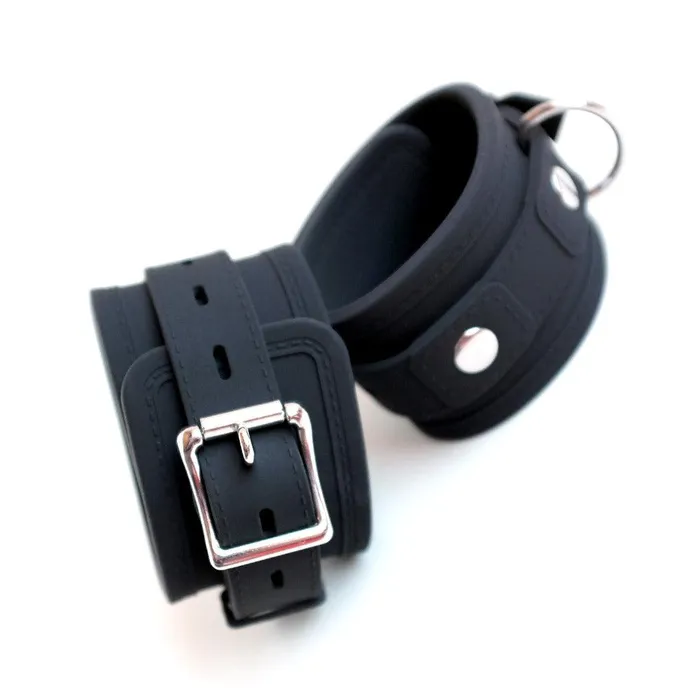 Restraints The Stockroom Silicone Bondage Locking Wrist Cuffs