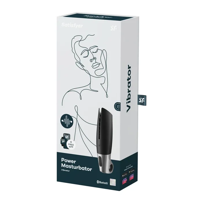 Satisfyer Power Masturbator Black Satisfyer Male Sex Toys