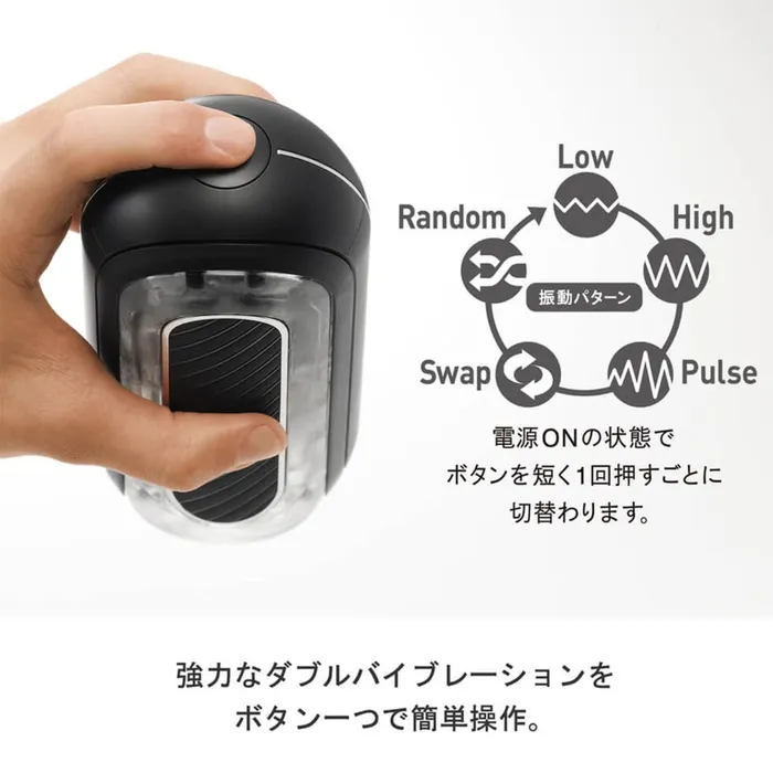 Tenga Male Sex Toys Tenga Flip 0 Zero Gravity Electronic Male Masturbator Black