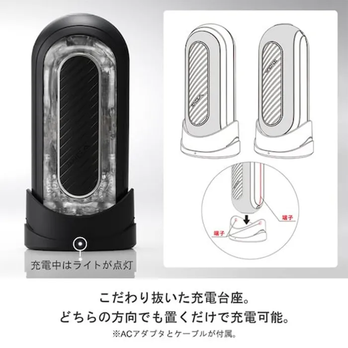 Tenga Male Sex Toys Tenga Flip 0 Zero Gravity Electronic Male Masturbator Black