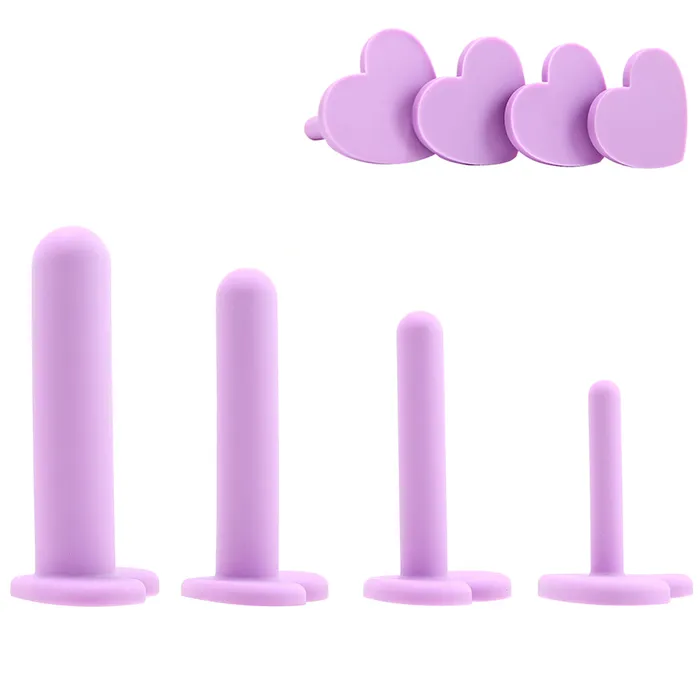 Blush Wellness 4 Piece Silicone Dilator Kit in Purple Vibrators