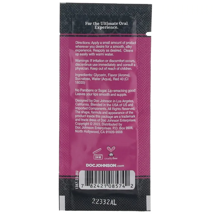 Doc Johnson Female Sex Toys GoodHead Warming Oral Delight Gel 24oz in Watermelon