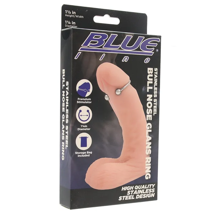 Electric Eel Male Sex Toys Blueline Steel 33mm Bull Nose Glans Ring