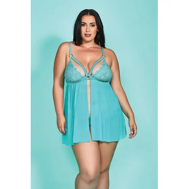 Female Sex Toys Riley Eyelash Lace Soft Cup Babydoll Panty Teal icollection lingerie Female Sex Toys Riley Eyelash Lace Soft Cup Babydoll Panty Teal icollection lingerie