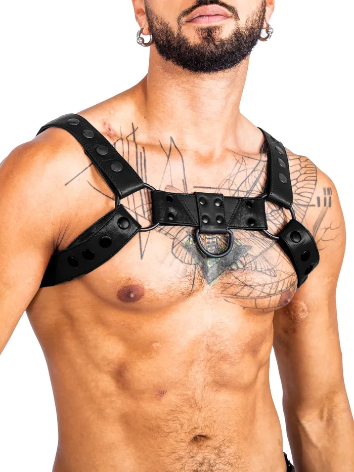 HonourSkintwocom Mens Underwear Bulldog Bondage Harness Black One Size