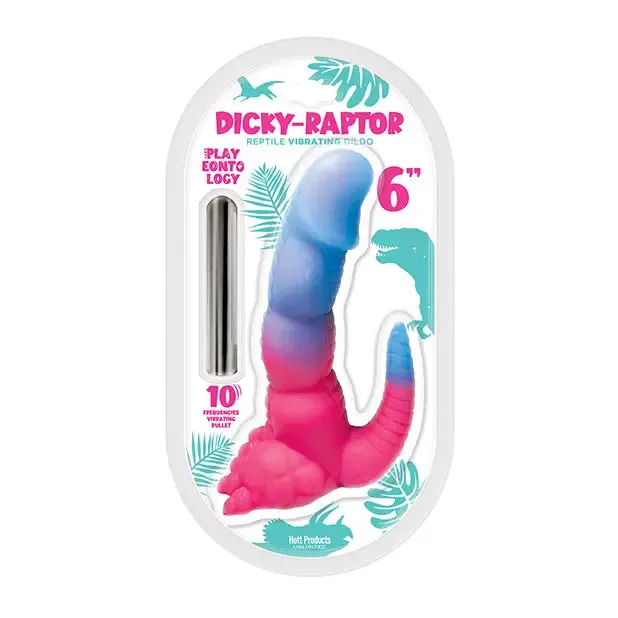 Hott Products Male Sex Toys Playeontology Vibrating Series Dick Raptor