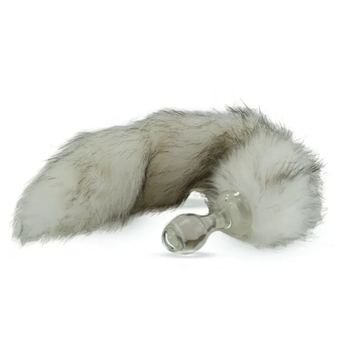 Husky Crystal Minx Faux Fur Tail Plug CrystalDelights Anal