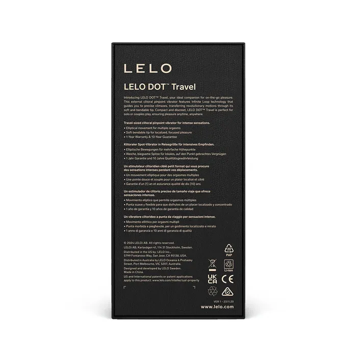 LELO Female Sex Toys Lelo Dot Travel Clitoral Pinpoint Vibrator