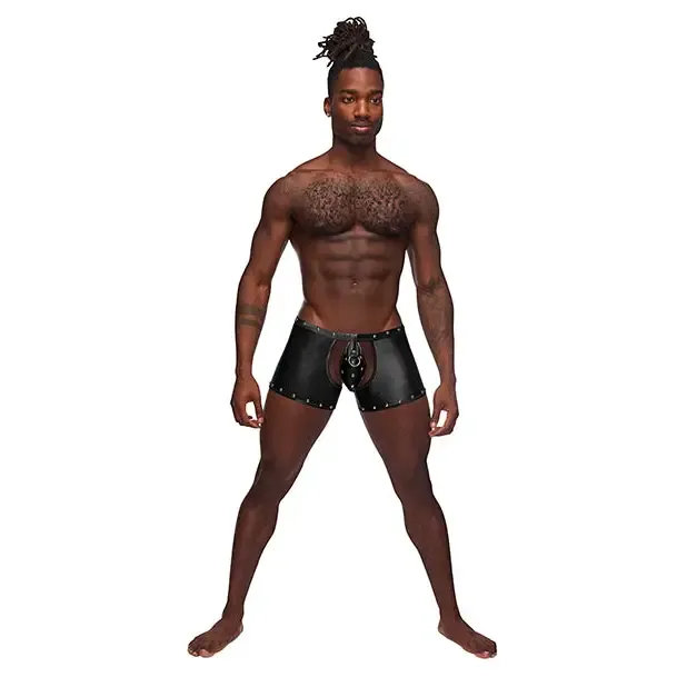 Male Power Fetish Poseidon ChapStyle Short Black LXL Male Power Anal
