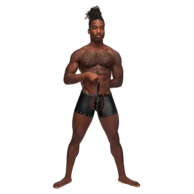 Male Power Fetish Poseidon ChapStyle Short Black LXL Male Power Anal