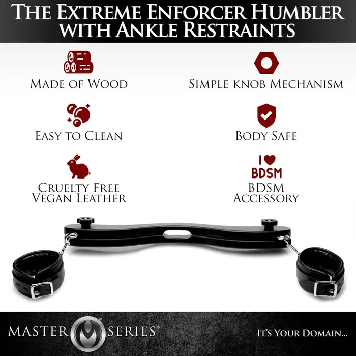 Male Sex Toys Master Series The Extreme Enforcer Humbler With Ankle Restraints Male Sex Toys Master Series The Extreme Enforcer Humbler With Ankle Restraints