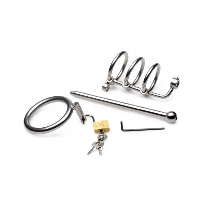 Master Series Male Sex Toys Gates Of Hell Stainless Steel Adjustable Cum Through Sound Cage Master Series Male Sex Toys Gates Of Hell Stainless Steel Adjustable Cum Through Sound Cage