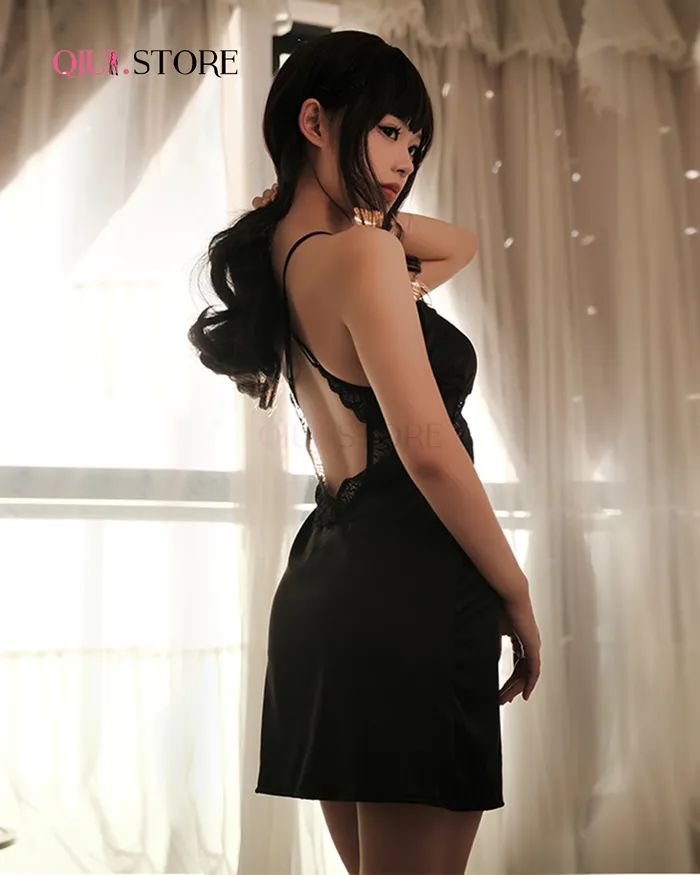 Qiuistore Vibrators Black Rose Camisole