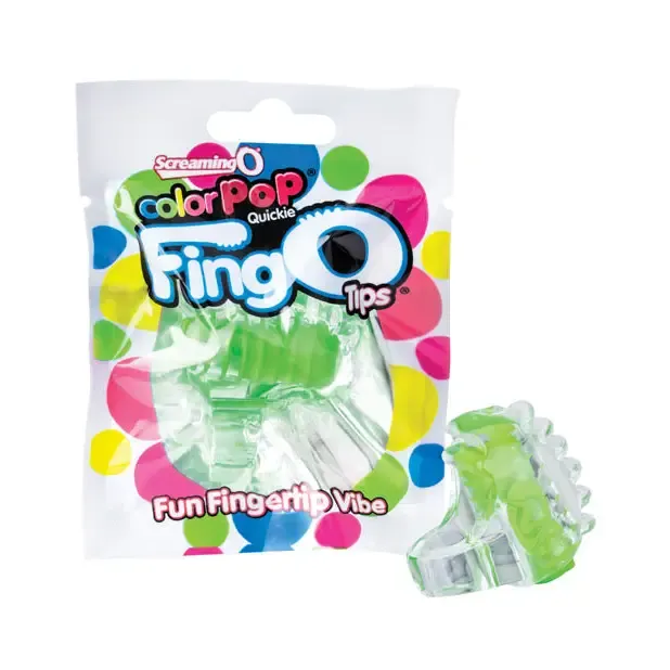 Screaming O Male Sex Toys Screaming O ColorPop FingO Tip Green