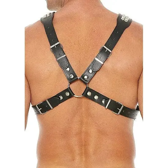 SHOTS AMERICA Female Sex Toys Ouch Uomo Premium Mens Pyramid Stud Body Harness SHOTS AMERICA Female Sex Toys Ouch Uomo Premium Mens Pyramid Stud Body Harness