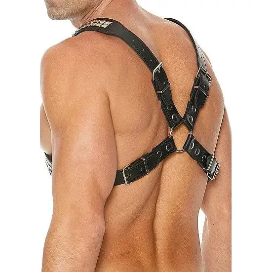 SHOTS AMERICA Female Sex Toys Ouch Uomo Premium Mens Pyramid Stud Body Harness SHOTS AMERICA Female Sex Toys Ouch Uomo Premium Mens Pyramid Stud Body Harness