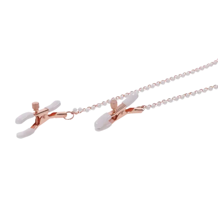 Sportsheets Peaches n CreaMe Collar with Nipple Clamps Sportsheets International Female Sex Toys