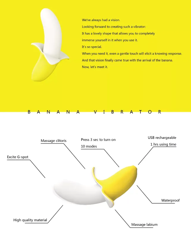 Adultskart Vibrators Banana Shape 7 Speed Vibrator