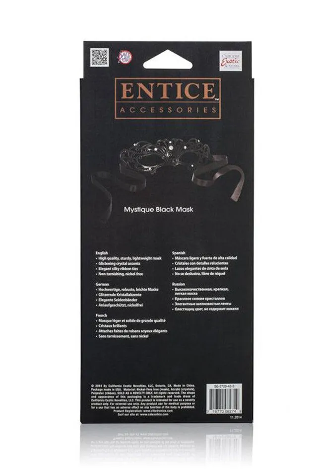 Cal Exotics Anal Cal Exotics Entice Mystique Black Mask