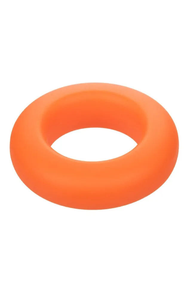 Cal Exotics Cal Exotics Alpha Liquid Silicone Prolong Large Cock Ring Orange Male Sex Toys