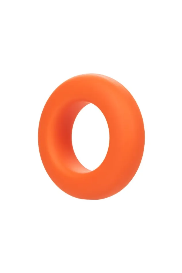 Cal Exotics Cal Exotics Alpha Liquid Silicone Prolong Large Cock Ring Orange Male Sex Toys