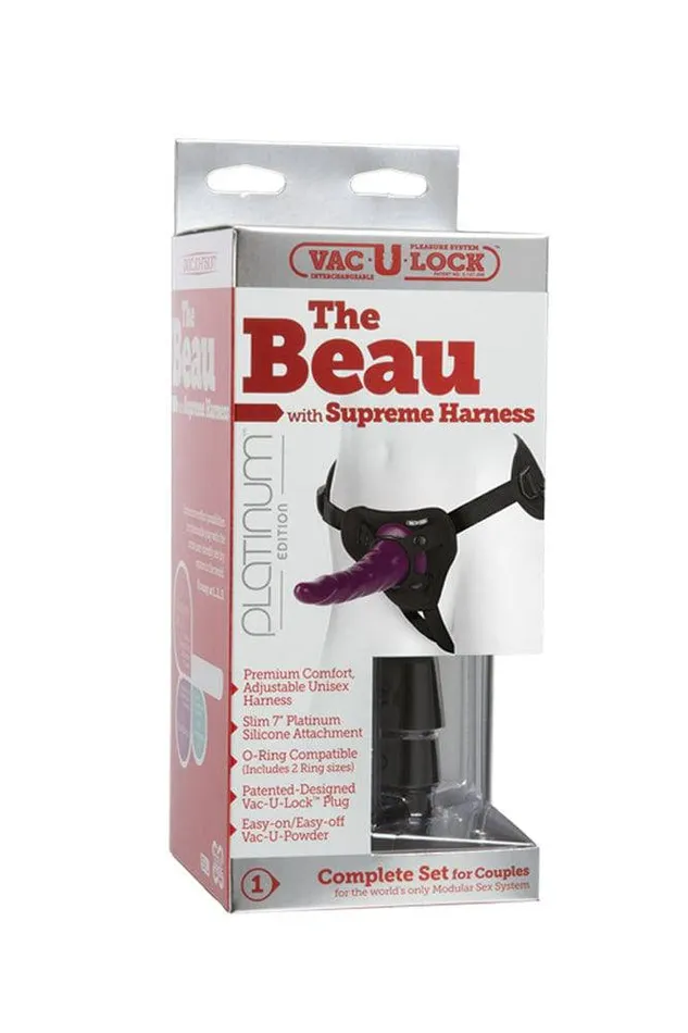 Doc Johnson Female Sex Toys VacULock by Doc Johnson The Beau Supreme Harness StrapOn Kit