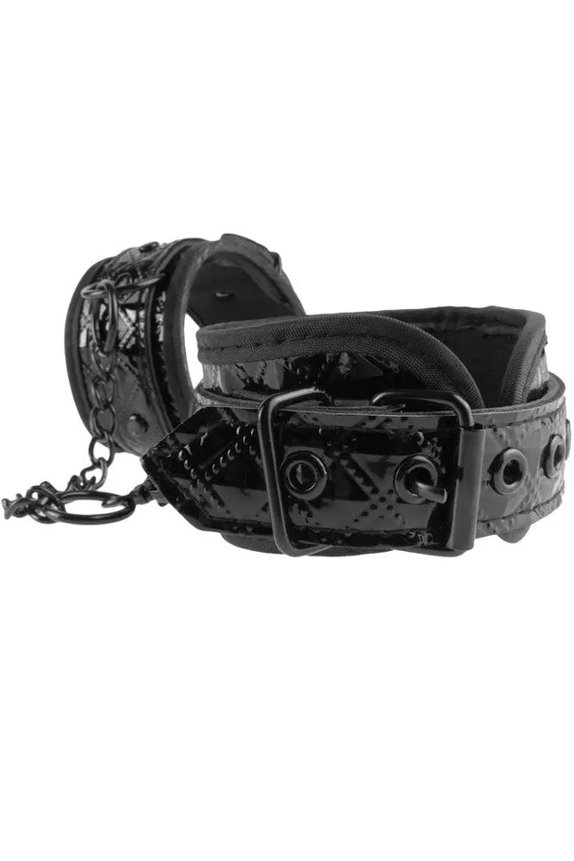 Pipedream Pipedream Fetish Fantasy Limited Edition Couture Soft Handcuffs Black Couples