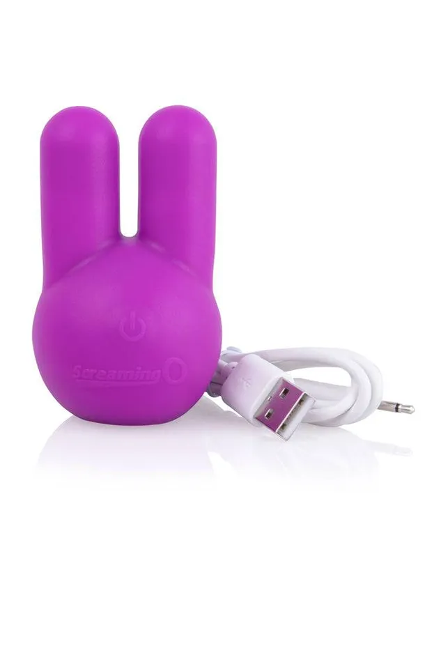 Vibrators Screaming O Screaming O Charged Toone Rechargeable Dual Tipped Vibrator Purple