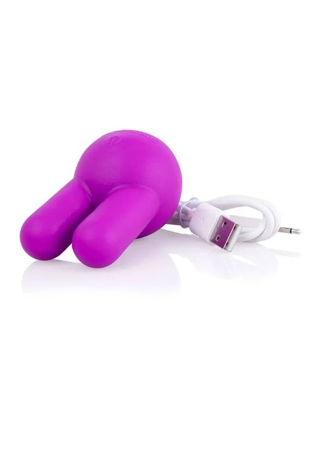 Vibrators Screaming O Screaming O Charged Toone Rechargeable Dual Tipped Vibrator Purple