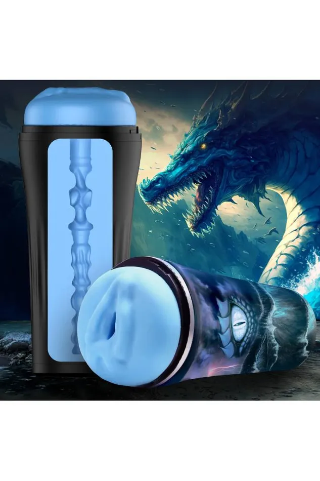 XR Brands XR Brands Creature Cocks Pussidon Sea Monster Stroker Blue Male Sex Toys