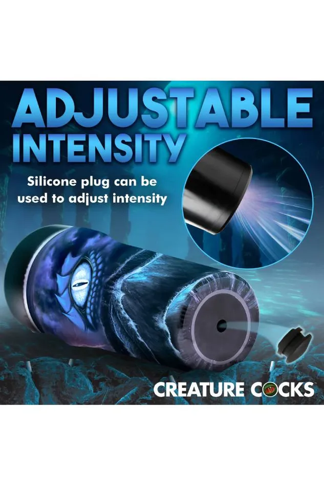 XR Brands XR Brands Creature Cocks Pussidon Sea Monster Stroker Blue Male Sex Toys