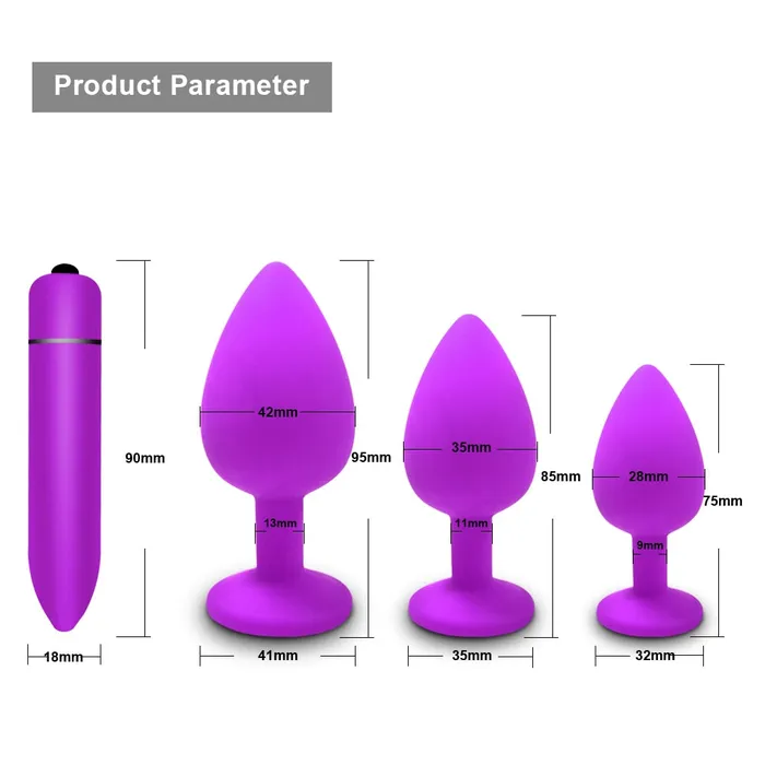 Anal LAZADASEXTOYS Adult Diary Silicone Anal Plug Jewelry Dildo Vibrator Sex Toys for Woman Prostate Massager Bullet Vibrador Butt Plug For Men Gay