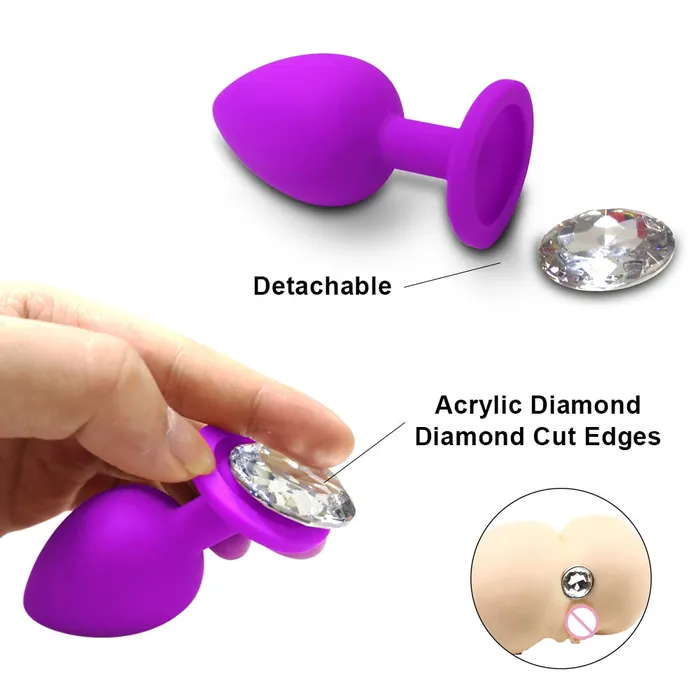 Anal LAZADASEXTOYS Adult Diary Silicone Anal Plug Jewelry Dildo Vibrator Sex Toys for Woman Prostate Massager Bullet Vibrador Butt Plug For Men Gay
