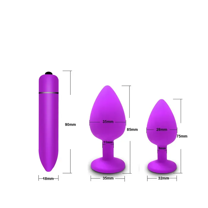 Anal LAZADASEXTOYS Adult Diary Silicone Anal Plug Jewelry Dildo Vibrator Sex Toys for Woman Prostate Massager Bullet Vibrador Butt Plug For Men Gay
