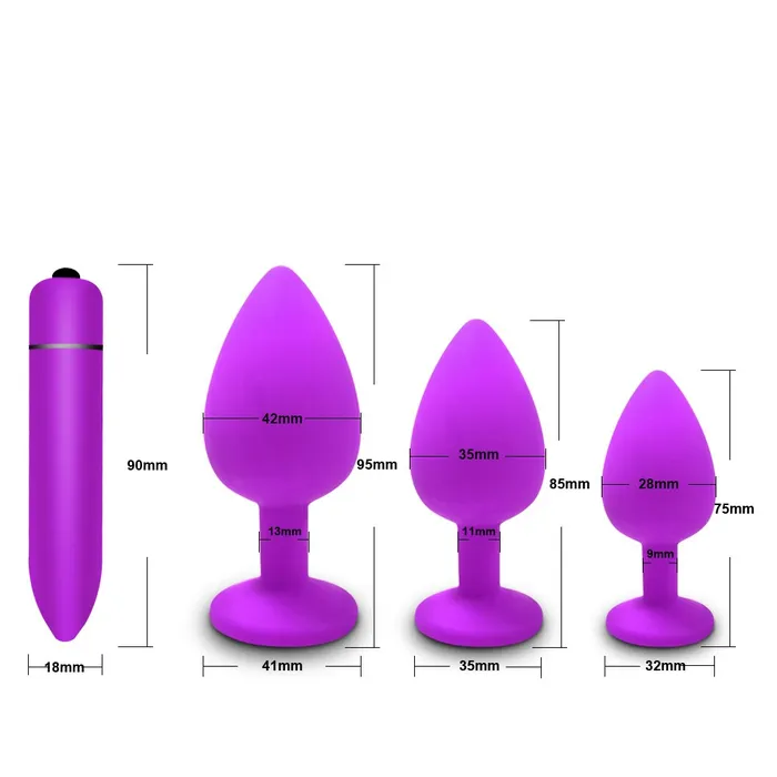 Anal LAZADASEXTOYS Adult Diary Silicone Anal Plug Jewelry Dildo Vibrator Sex Toys for Woman Prostate Massager Bullet Vibrador Butt Plug For Men Gay